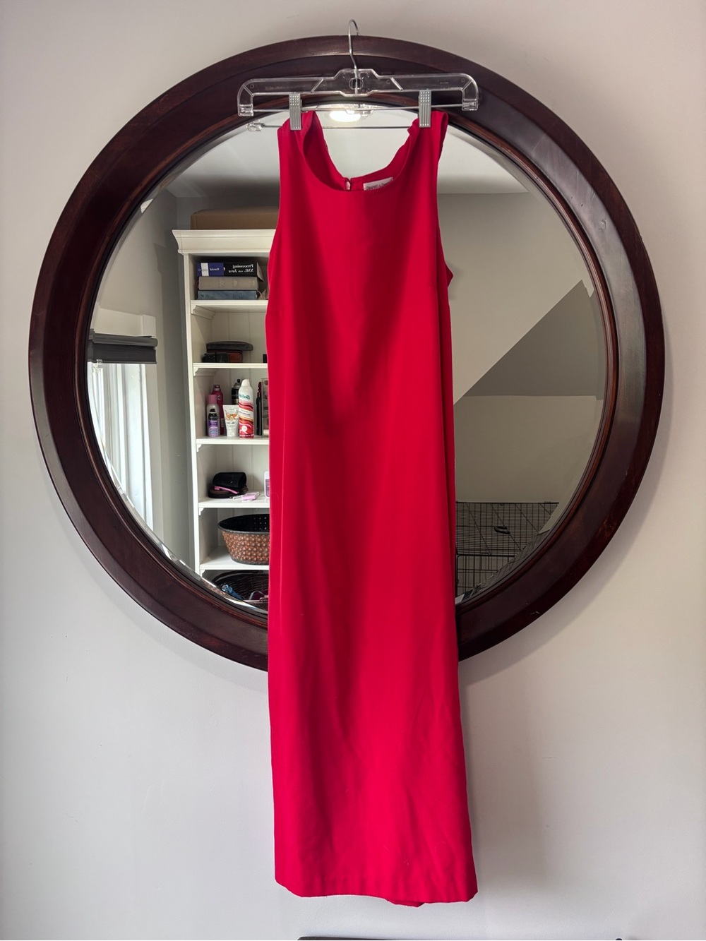 Sleek Red Maxi Dress - Unbranded